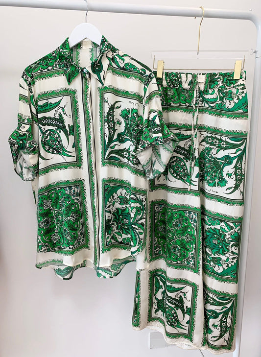 New Fashion Printed Pants Suit Glamour Gale
