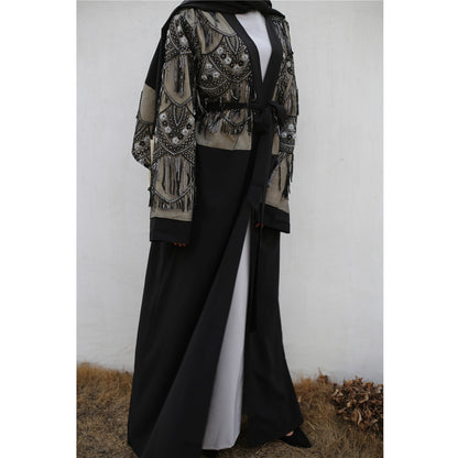 Sequin Tassel Turkiye Women's Cardigan Gown - Glamour Gale