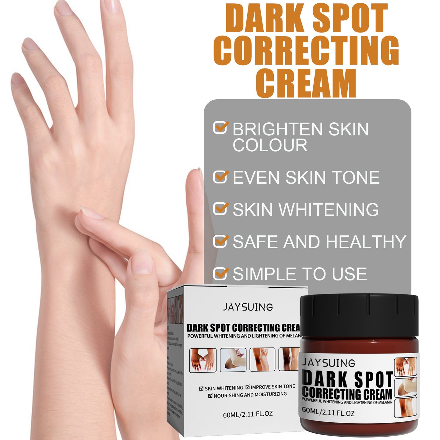 JAY SUING - Joint Blackening Cleaning Cream Whitening Moisturizing Body, Dark Spot Correction Cream