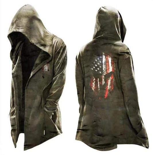 Men's Clothing New Cloak Simple Casual Hooded Glamour Gale
