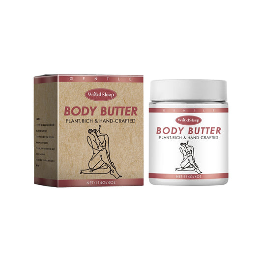WOOD SLEEP - Body Butter,  Moisturizing Body Lotion To Dry Skin 4oz Glamour Gale