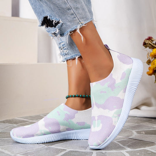 Flyknit Casual Fashion Colored Sneakers