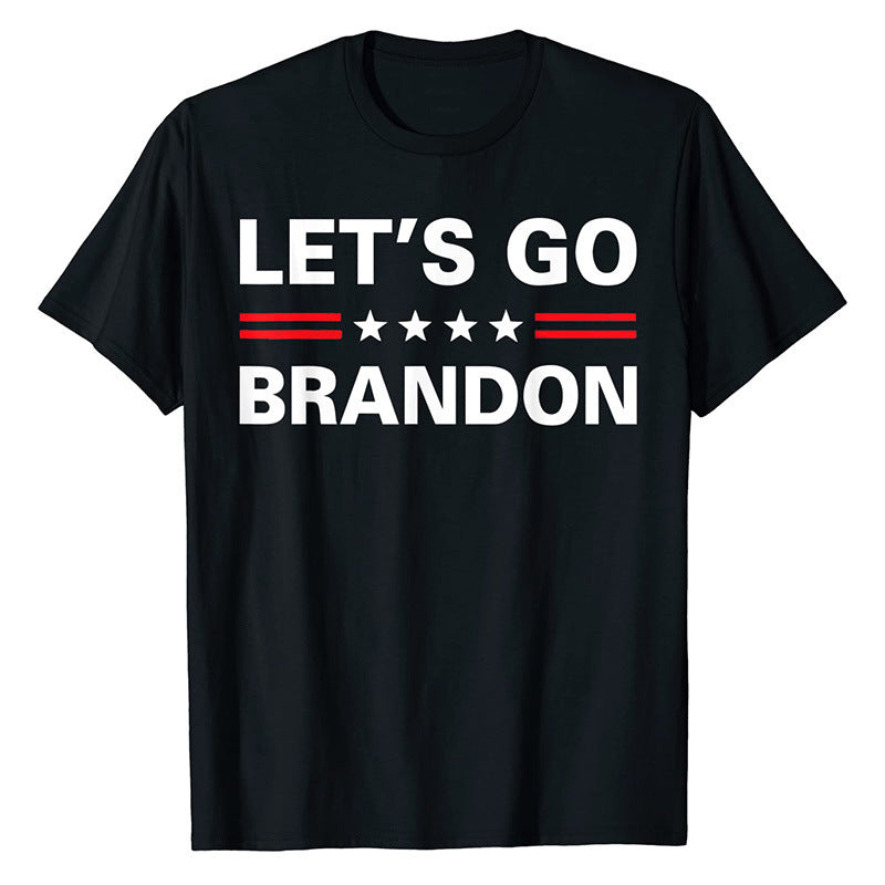 New Text Letter Print Short-sleeve T-shirt