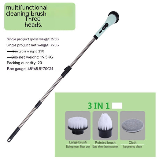 Multifunctional Household Wireless Electric Cleaning Brush Toilet Kitchen Retractable Nine-in-one Portable Glamour Gale